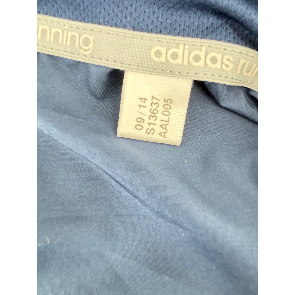 Adidas Running Climaproof Quarter Zip Windbreaker Jacket Mens Medium Navy S13637 - Picture 6 of 8